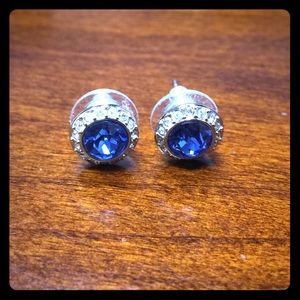 Swarovski Angelic Pierced Earrings, Blue